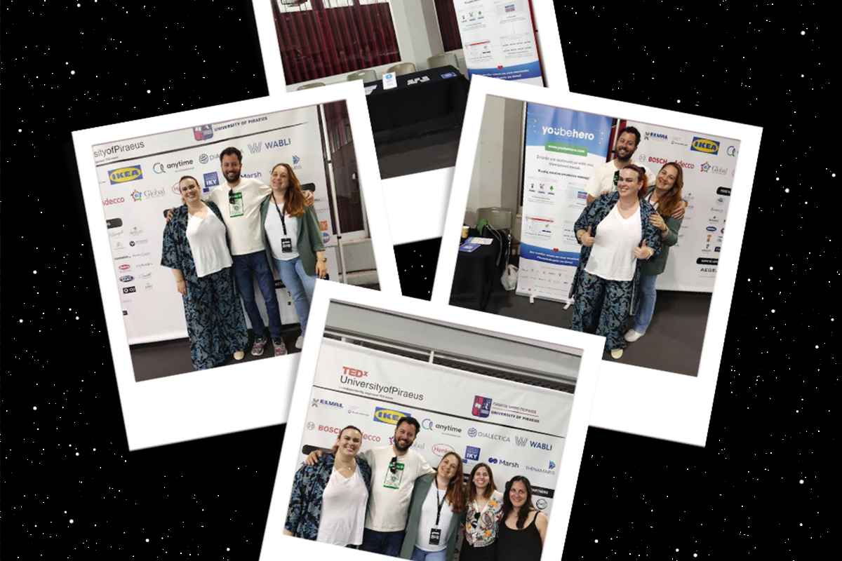 Η ομάδα της YouBeHero στο TEDxUniversityofPiraeus